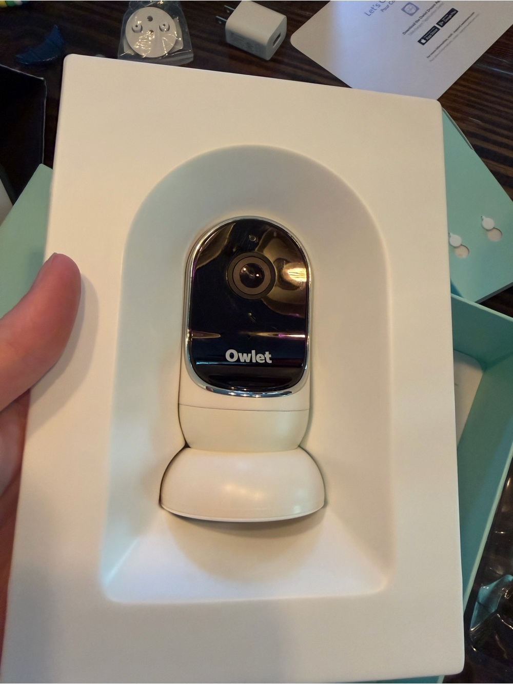 White Smart Home Camera - Infant Monitor